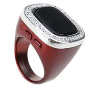 RGYBAO Upgrades - Contador electrónico de dedos Tasbih con pantalla grande, anillos inteligentes de oración islamista y alerta Azan, anillos de oración unisex islamistas inteligentes