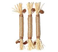 RGZ 3pcs Palitos De Hierba Gatera,Katzenminze Sticks,Palos de Masticar Matatabi,Masticar Palos Gato,Palitos De Catnip para Gatos,Palitos Matatabi Gatos,Juego Hierba Gatera para Gato