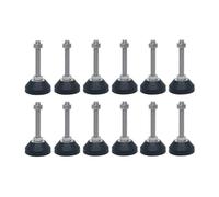 RGZFYH 10 Pcs Adjustable Leveling Feet Solid Rubber Base Furniture Glides Leveler for Chairs Workbench Cabinets Shelving Rack(50*m10*100mm)