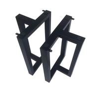 RGZFYH Juego de 2 Patas de Mesa de Metal Negro, Patas industriales en Forma de T for Muebles, 26,5 Pulgadas de Altura, Patas for Mesa de Comedor de Cocina DIY(W70*H68cm)