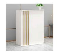 RGZFYH Mostrador de recepción pequeño con mostrador y cajones Recepción Moderna Mostrador de recepción Mesa de mostrador de Caja minorista de pie para salón Sala de recepción Oficina