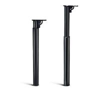 RGZFYH Patas de Soporte Ajustables for Muebles, Patas de Repuesto Plegables de Metal Resistente for armarios, sofás, sillones y otomanas.(Noir,High 55-85cm)