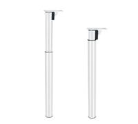 RGZFYH Patas de Soporte Ajustables for Muebles, Patas de Repuesto Plegables de Metal Resistente for armarios, sofás, sillones y otomanas.(Weiß,High47-71cm)
