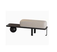 RGZFYH Sofá Banco otomano Banco Moderno para Zapatos Banco tapizado con Base de Metal Banco para el Extremo de la Cama Taburete para Cambiar Zapatos para Entrada y Pasillo