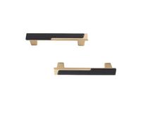 RGZFYH Tiradores Paquete de 2 tiradores modernos aleación zinc for armarios, cajones, baños y cocinas Handles(Gold,96MM)