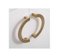 RGZFYH Tiradores Tirador de cajón media luna 5 pulgadas, único tirador latón cepillado for armario cocina, herraje decorativo Handles