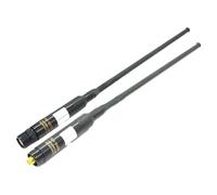 RH660S - Doble banda telescópica de alta ganancia 3dB 144MHz 5dB 430MHz acero inoxidable para hembra/macho compatible con Kenwood para Baofeng para Yaesu Wouxun TYT para Lin(-macho)