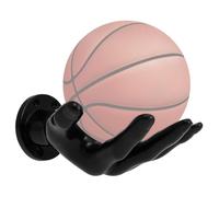 RHAIQBVC Estante de pelotas en forma de mano para el hogar, montaje en pared, estante de almacenamiento de baloncesto, fácil instalación, ahorro de espacio, soporte único para pelotas deportivas de