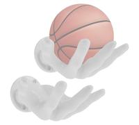 RHAIQBVC Estante de pelotas en forma de mano para el hogar, montaje en pared, estante de almacenamiento de baloncesto, fácil instalación, ahorro de espacio, soporte único para pelotas deportivas de