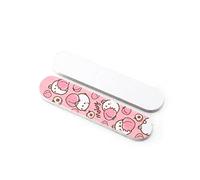 RHAIYAN 100/200/300 Uds. Lija de uñas Fille papel de lija fuerte grueso impreso cartón Mini limas de uñas rectas aptas for manicura accesorios for uñas Specific (Color : Pink-100pcs)