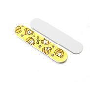 RHAIYAN 100/200/300 Uds. Lija de uñas Fille papel de lija fuerte grueso impreso cartón Mini limas de uñas rectas aptas for manicura accesorios for uñas Specific (Color : Yellow-100pcs)