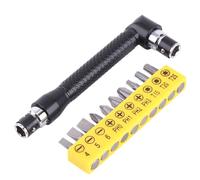 Rhawuy 1/4 Inch Hex Socket Wrench L - Shape | 10 Screwdriver Bits Set for Metal/Wood/Electronics | Double Head Hand Tool with S4 S5 S6 PH0 PH1 PH2 PH3 T15 T20 T25