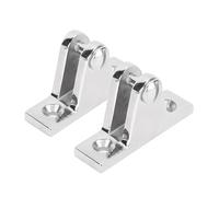 Rhawuy 316 Stainless Steel Deck Hinge 90 Degree | Marine Grade Protected Hinge Mount for Boat/RV/Yacht | 2PCS Top Deck Hinge Fittings with High Polish Finish