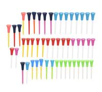 Rhawuy 50 Pack Course Tees 3.27 Inch | Silicone + Plastic/for Driving
