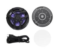 Rhawuy Attachable Phone Cooler with Semiconductor Tech | 3 - Level Adjustable 5500RPM Cooling Fan for Gaming Phones | Quick Cooling for iOS Devices/Mobile Devices | 5V 3A Intelligent (Black)