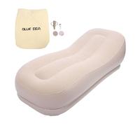 Rhawuy Auto Inflating Sofa | 1 - Minute Fast Inflation / 330lb Capacity | Portable Blow Up Couch for Camping/Home/Office | Ergonomic Design with Flocking Fabric 68.9x29.5x19.7in