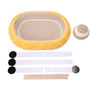 Rhawuy Cama rascadora para Gatos pequeños |La Bola rascadora incorporada Salva Muebles |Hamaca compacta para Gatitos para Jugar y Dormir |Tablero de Densidad, diseño Seguro
