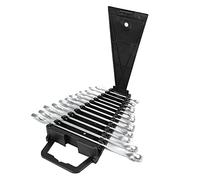 Rhawuy Chrome Alloy Steel Wrench Set 12Pcs | 6-19mm Double Headed Spanner for Car/Truck/Two - | Industrial Tool Kit with Extended Handle Design