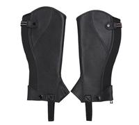 Rhawuy Equestrian Half Chaps for Adults | Cow Leather Riding Chaps with Zip Up Design | Secure Fit for Horse Riding/Training/Show | Comfortable & Stylish