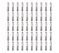 Rhawuy Fishing Lure Rattles Insert Tube | Stainless Steel Sound Bait Attractor for Bass/Trout/Panfish | 50 Pack PVC Noise Maker for Soft Plastic Baits (Transparent Black)