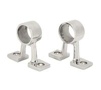 Rhawuy Marine Boat Hand Rail Fitting | 316 Stainless Steel Center Support Bracket for 1in Tubing | Double Support Legs for Yachts/Ships/Boats | Mirror Polished & Oxidation Protected