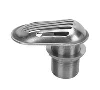 Rhawuy Marine Boat Intake Strainer 2.5in Thru Hull Inlet | 316 Stainless Steel Water Pickup Screen Scoop for Yachts/Fishing Boats/Kayaks | Rustproof Motor Cooling System Defense
