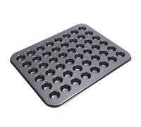 Rhawuy Mini Cupcake Pan 48 Cup Non - Stick | Carbon Steel Bakeware for Even Baking | Easy Release Cupcake Forms/Muffin Pans/Baking Trays | Sturdy & Simple to Maintain