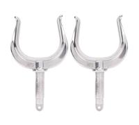 Rhawuy Robust 316 Stainless Steel Oarlock | 1/2 Inch Shaft Universal Boat Row Lock | Protected Oar Lock for Kayak/Canoe/Dinghy | 2 Pack Marine Standard Oarlocks