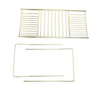 Rhawuy Stainless Steel Bathtub Tray | Expandable 25-38.4in Fits Most Tubs | Luxury Bath Organizer for Soap/Shampoo/Spa Essentials | Rustproof & Easy Wipe (Oro)