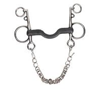 Rhawuy Stainless Steel Horse Snaffle bit | Hand Polished Non - Corroding & Secure | Even Pressure for Comfortable Control | Horse Riding Accessories/Training Aid (127MM)