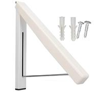 Rhawuy Wall Mounted Drying Rack | Foldable & Retractable Clothes Hanger for Home/Hotel/Office | 60LB Sturdy Aluminum Alloy | No Drill Installation