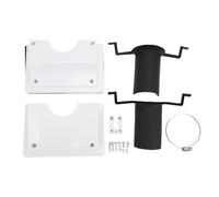 Rhawuy Wall Penetration Line Set Cover Kit | 2.36in Pipe Diameter | For Mini Split AC/Heat Pump/HVAC | Sunlight - Proof & Weather Proof Finish (Blanca)