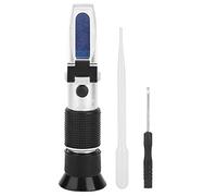 RHB - 50ATC Refractometer 0-50% Brix | High Accuracy 0.1% for Liquid Sugar Testing | Handheld Brix Meter with ATC for Fruits/Beverages/Honey | Aluminum, Portable