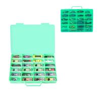 RHCOM Estuche organizador de almacenamiento de juguetes para coches Hot Wheels, para coches Matchbox, para mini juguetes, para muñecas pequeñas. Caja de transporte con 24 compartimentos. (solo caja),