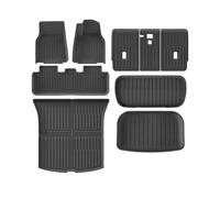 RHD For Model Y 5seats For Launch 2025 TPE Floor Mats Cargo Liner Trunk Backrest Pad Protection(25MY RHD 9PCS)