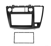 RHD - Kit de placa de radio estéreo para Nissan Elgrand E51 2005-2007, placa de radio de conducción a la derecha, inserto de tablero de plástico negro, adaptador DIN doble