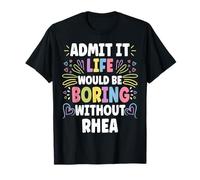 Rhea Personalized Name Funny Cute Custom Rhea Name Camiseta