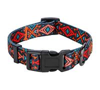 Rhea Rose Collar de perro tribal con patrón azteca ajustable collares medianos