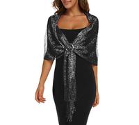 Rheane Chales y envolturas para vestidos de noche, chales para mujer con hebilla para vestidos de fiesta, de noche, bodas y fiestas, Large