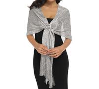 Rheane Chales y estolas para vestidos de noche, chales para mujer con hebilla para vestidos de fiesta, de noche y de bodas, Large