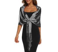 Rheane - Chales y estolas para vestidos de noche con hebilla, para vestidos de fiesta, boda o de noche, para mujer, Large