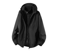 Rhepaada Chaqueta 3 en 1 Impermeable Transpirable Hombre Mujer Térmica Invierno Anorak Forro Polar Desmontable Cortavientos Parka Montaña Trekking Camping Viaje Trabajo Diario Unisex Activo