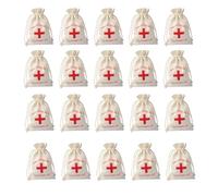 Rheross 20 Piezas Bolsa para Recuerdos de Boda, Kit de Resaca, Bolsas para Regalo de Invitados, Bolsas de y AlgodóN de Roja, Festival, Evento, Fiesta