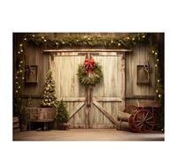 Rheross 210 cm x 150 cm Fondo de estudio fotográfico de Navidad para niños, telón de fondo de Navidad, puerta, fiesta, decoración de fondos, fondos de fotografía de Navidad, 8353