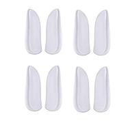 Rheross 4 pares de plantillas de silicona para talón medial y lateral, inserciones adhesivas correctivas para zapatos