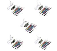 Rheross 5X Piezas de La Impresora 3D Tablero de Luz de La Lámpara de Luna 16 Colores Control Remoto Circuito de Luz Fuente de Luz LED Carga USB con Batería