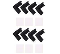 Rheross 8Pcs de Amortiguador del Protector de La Esquina Borde de La Tabla del Escritorio para La Seguridad del del, Negro