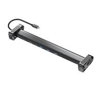 Rheross Adaptador multipuerto USB C 10 en 1 Dongle portátil 4K PD 100W Gigabit Ethernet RJ45 estación de acoplamiento para portátil USB 3.0, 1 unidad