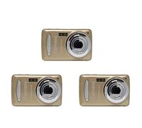 Rheross Cámara digital 3X, cámaras portátiles de 16 millones de píxeles HD, cámara digital compacta para el hogar, para niños, adolescentes, personas mayores, color dorado