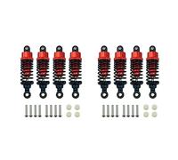 Rheross Juego de 8 Amortiguadores de Aleación de Aluminio para TT-01 TT01 TT-02 TT02 1/10 RC Coche Piezas de Actualización, Rojo